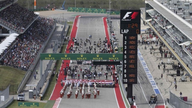 GPFansNL's tweet photo. Startopstelling voor GP VS: https://t.co/Rm8IiLn39I #usgp #cota #f1 #formula1 #startingrid #grid #penalties #hamilton #vettel https://t.co/3weVAFYqwu
