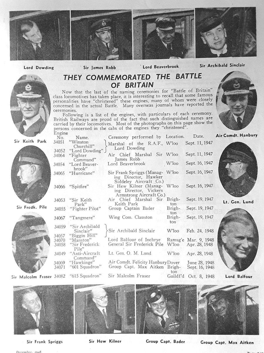 SunnySouthSam's tweet photo. Naming the Battle of Britain Class #Bulleid light pacific #SRMagazine December 1948 #BulleidBrilliance https://t.co/18Alu6Iz04