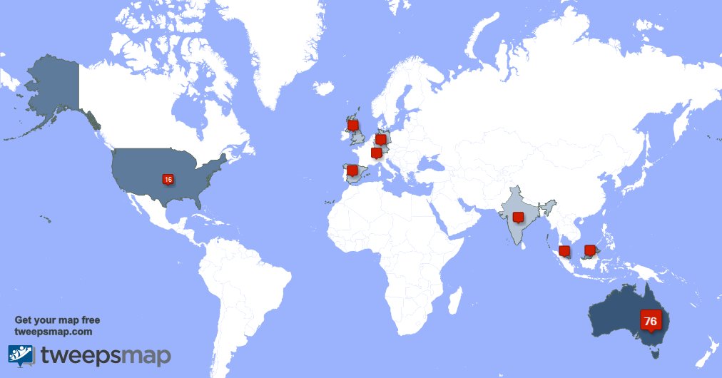 charles_latrobe's tweet photo. My followers are in Australia(73%), USA(15%) Get your free map https://t.co/1FLQJFpfXk https://t.co/2XnGovcqy6
