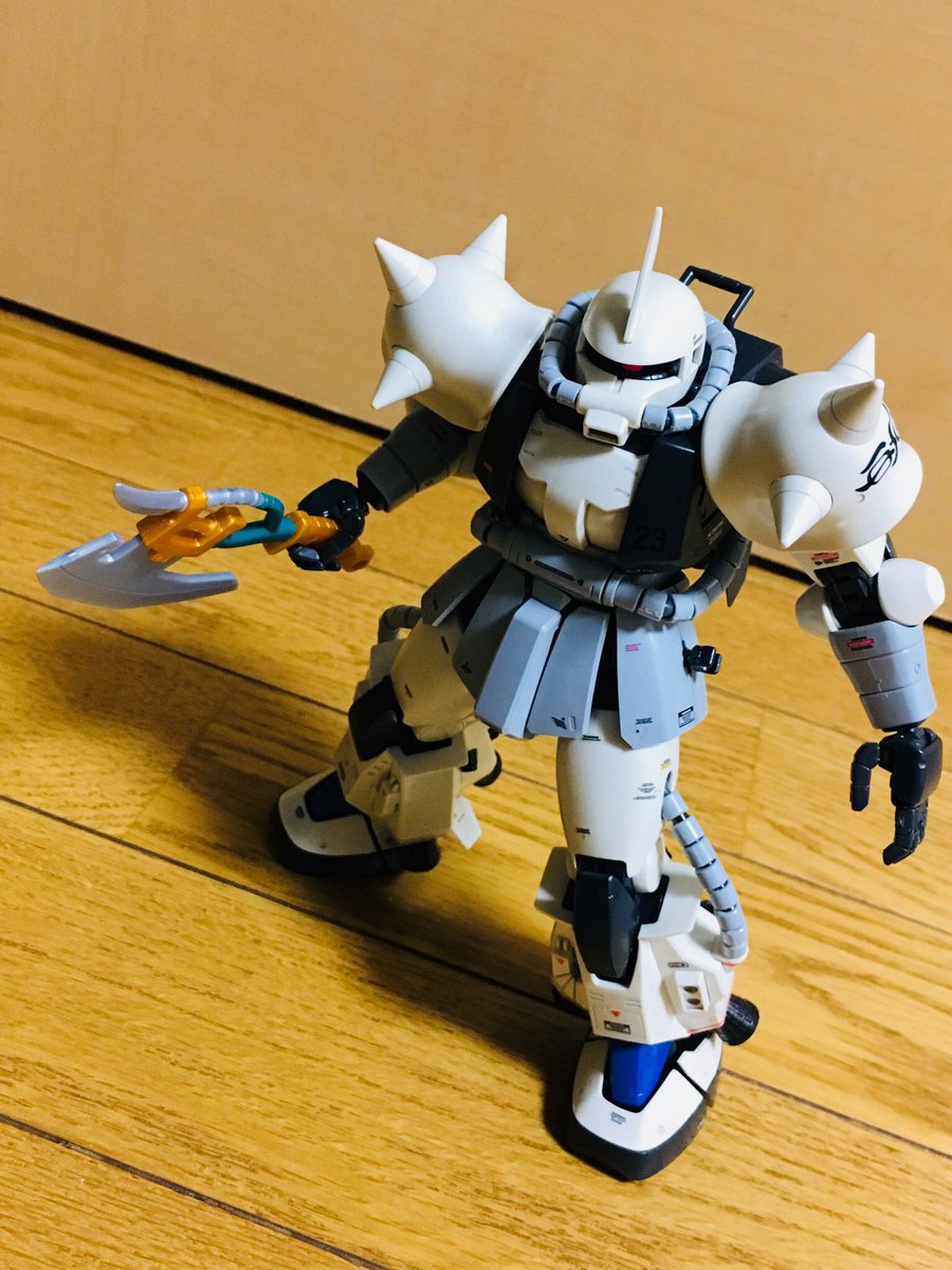 よっしー Tf増し増し در توییتر ガンプラ Mgシン マツナガ専用ザク カスタムタイプ パチった ザクって凄く久しぶりに組んだけどやっぱ完成度高いキットやなーハンドパーツだけは改良して欲しいけど