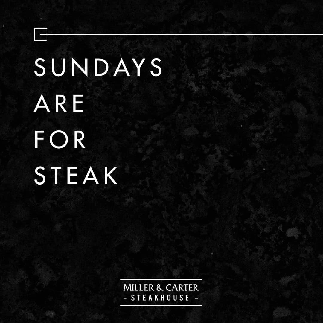 ManCNorthampton's tweet image. Need we say anything else?

#steak #sundays #millerandcarter