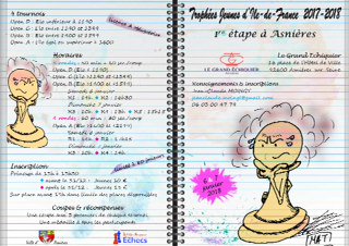 Asnières organisera la 1ère étape des Trophées Jeunes IDF les 6 &amp; 7 janvier 2018.