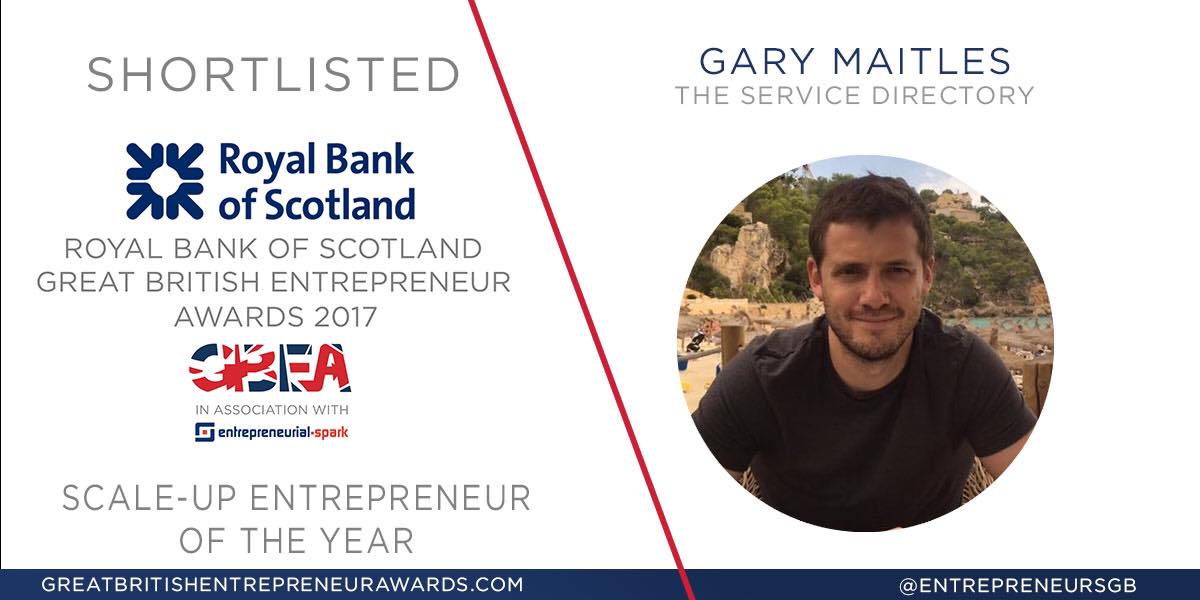 GMaitles's tweet photo. Delighted to be shortlisted for this award - feeling very privileged and excited! #GBEA @TSD_Directory @EntrepreneursGB https://t.co/Bf674qpj6C