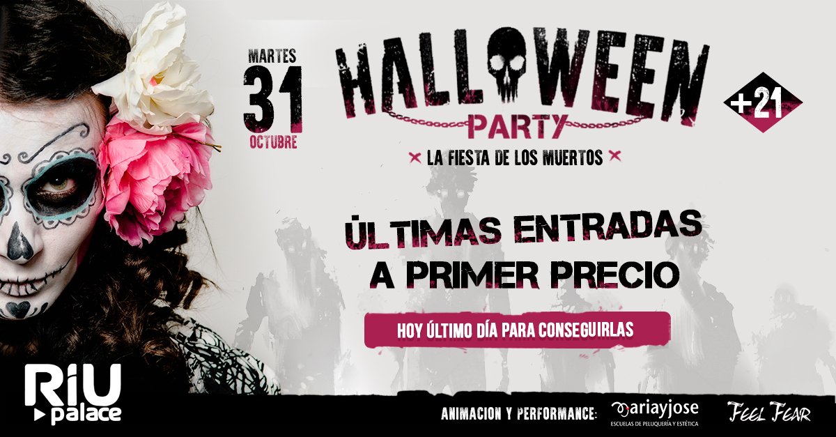 Superweekend_'s tweet photo. ¡Consigue tu entrada a primer precio antes de que se agoten!
HALLOWEEN PARTY +21 en RIU PALACE con BARRA LIBRE 😱
➡️ https://t.co/2AAxWoXJHU https://t.co/AM6EMzR8TM