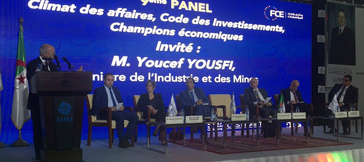 industriedz's tweet photo. M. Youcef Yousfi, l’Algérie possède une base solide pour relever le défis et bâtir une économie florissante. https://t.co/lnVvB3J5lA