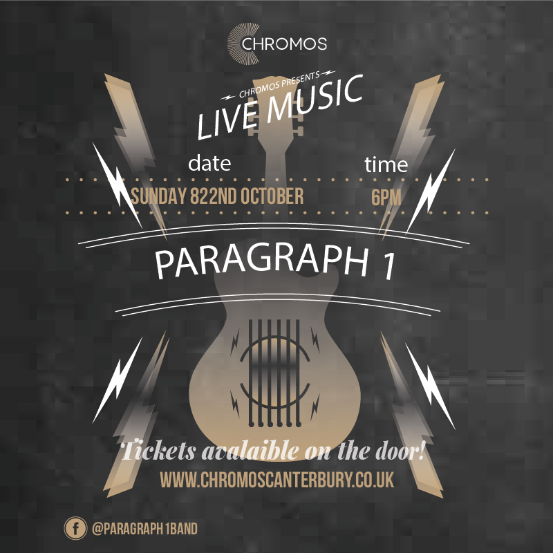 wearechromos's tweet photo. @paragraph1band are here tonight ready to rock our socks off 🤘🏼🎸
#rockandroll #livemusic #liveband #wearechromos https://t.co/xbM4dQ2z3N