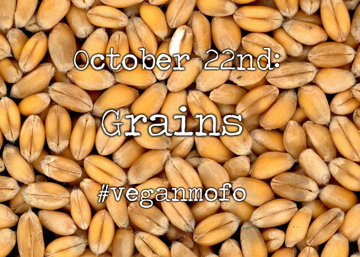 VeganMofo's tweet photo. Graaaains...graaaains! Sorry, still in zombie mode there. What are your favourite grains to use? #vgnmf17 #veganmofo17 https://t.co/0dIikXWcZV