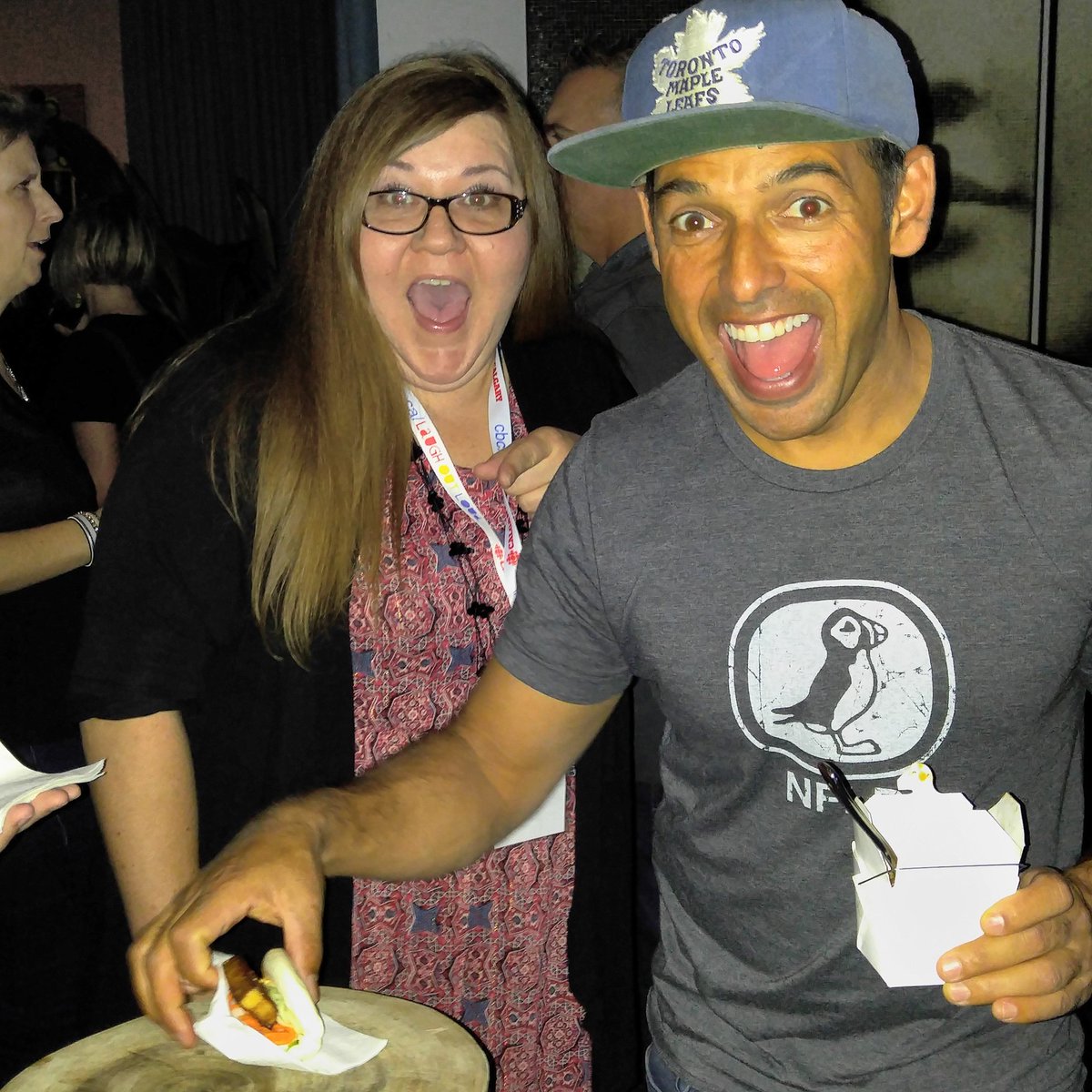 LisaBakerComedy's tweet photo. @yyccomedy @shaunmajumder Best. Photo. Ever. #YYComedy #comedyfest #beigepower https://t.co/ZSFax5YA1y