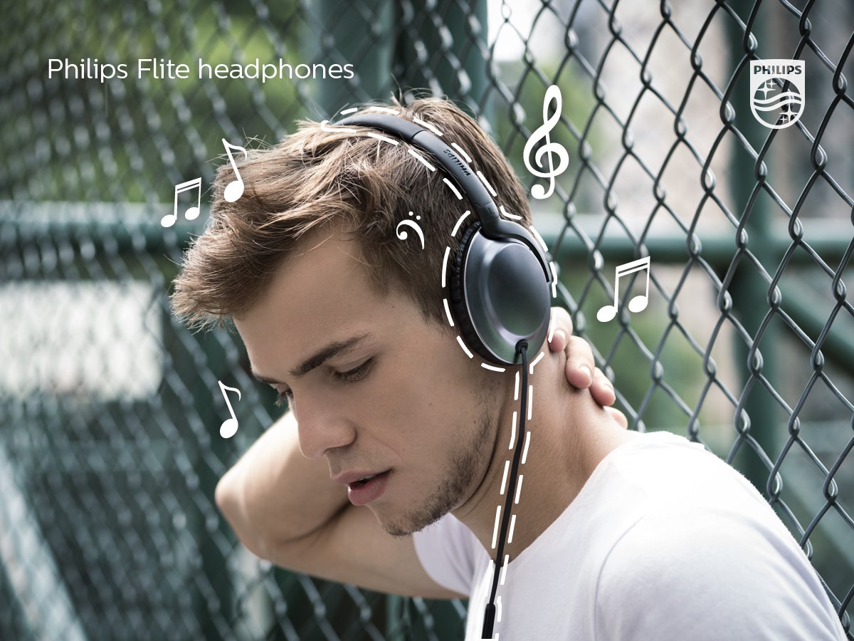 PhilipsSound's tweet photo. The only heavy thing about headphones should be the sound. Do you agree? #PhilipsFlite Visit: https://t.co/Klc3MGwGrf https://t.co/G6XEWBSKIW