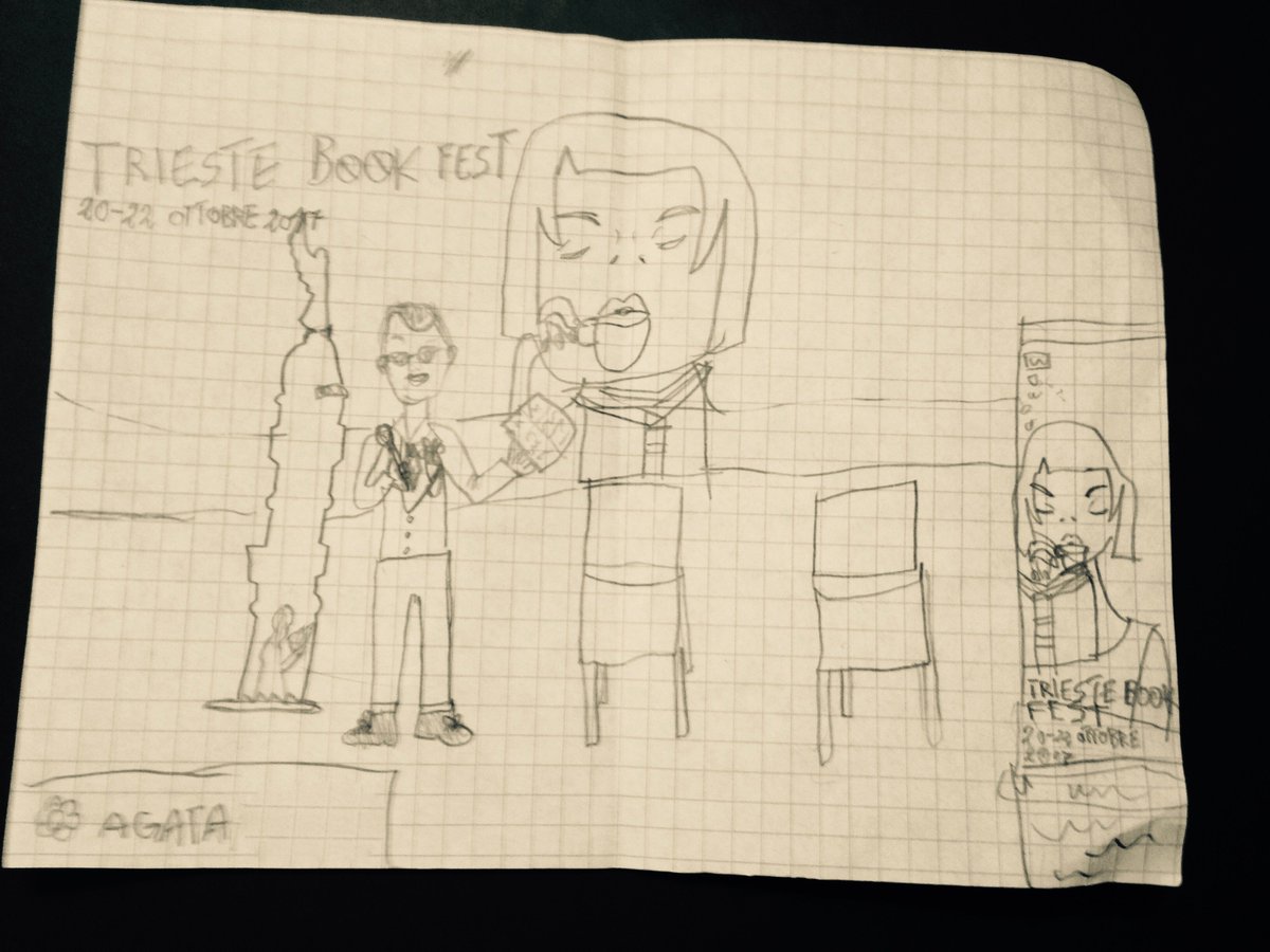 “Questo è il più bel giorno della mia vita”(Agata,9 anni)autrice di questo disegno x <a href="/TriesteBookFest/">TriesteBookFest</a> ai miei complimenti.Come per me #tbf17