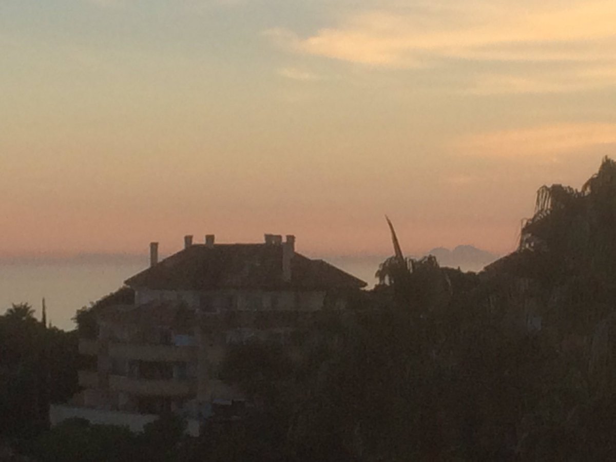HalseChristian's tweet photo. If you zoom you can SEE Afrika and Gilbraltar...view from the terrasse https://t.co/Vr9ABGwdhO