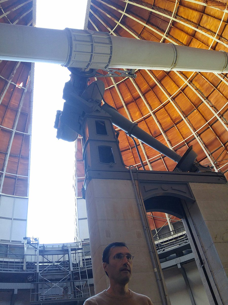 plasmarmuse's tweet photo. Largest dome in the world, 4th longer refractor (18m*70cm) at the Côte d'Azur Observatory ! #SpaceUpCA https://t.co/y9y6pB3YVO