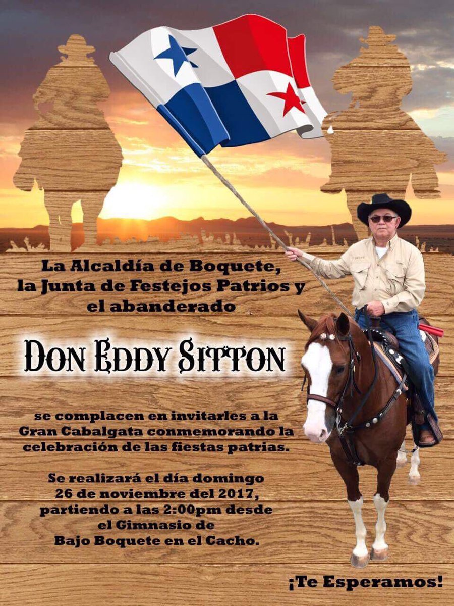 DarissaSitton's tweet photo. Gran cabalgata el 26 de Noviembre del 2017 en Boquete !!! https://t.co/lZ7rLmoh1W