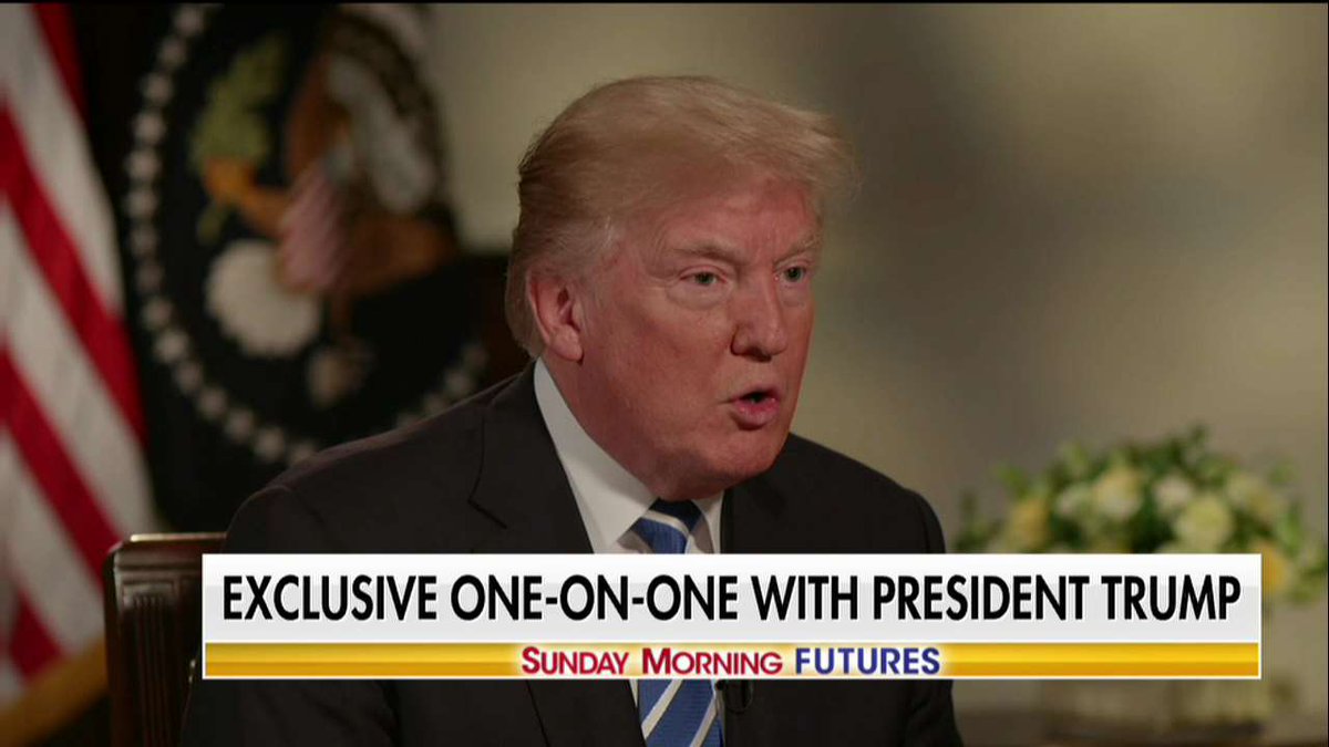 FoxNews's tweet photo. .@POTUS on health care: "I believe we're going to get that also... probably in 3 or 4 months from now." #SundayFutures @MariaBartiromo https://t.co/dhgP8etNJU
