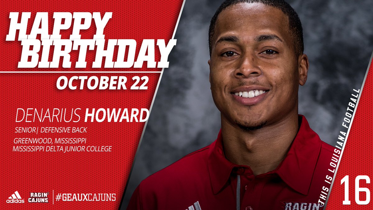 #HappyBirthday to Senior DB Denarius Howard! 🎂🎉

#GEAUXCajuns