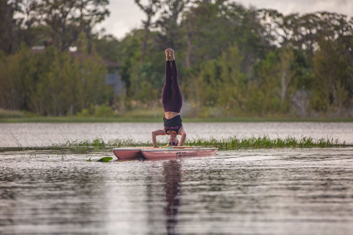 Enjoy the little things in life, for one day you may look back and realize they were the big things #whatdoyoulivefor #yoga #paddleboard