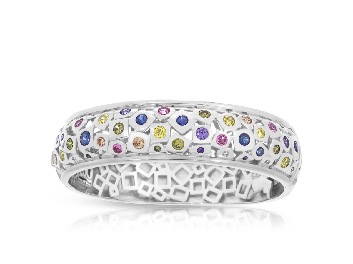 AHFisherDiamond's tweet photo. To support our community, donating  Belle Etoile Byzantine multi bangle bracelet to Mothers’ Club at Christian Brothers Academy Luncheon. https://t.co/1tlDen2FnB