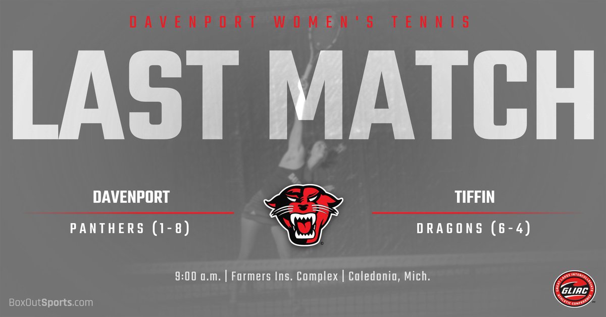 W-TEN: Final match of the 2017 season for the women's tennis team! They are hosting Tiffin University RIGHT NOW at the Farmers Ins. Complex.