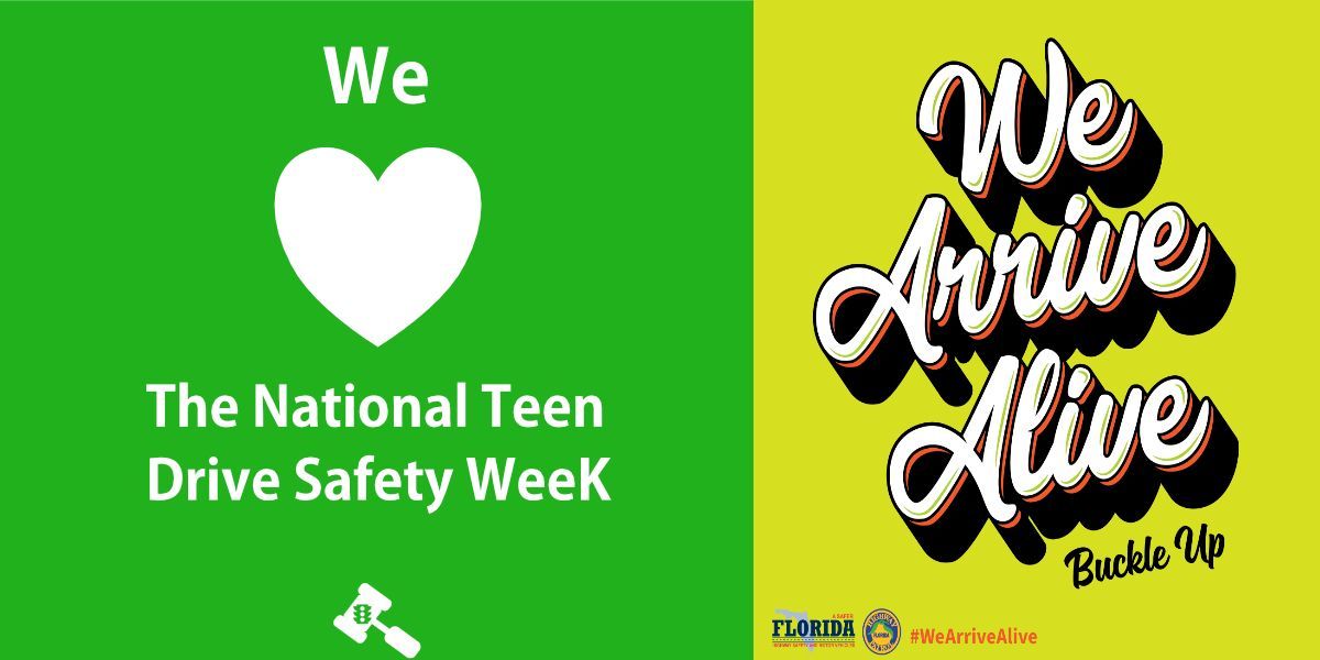 TicketPlanet_FL's tweet photo. Yesterday ends the National Teen Drive Safety Week, but even if the campaign ends, don't forget to buckle up your seat belt and drive safe! https://t.co/Tydtc37VhC
