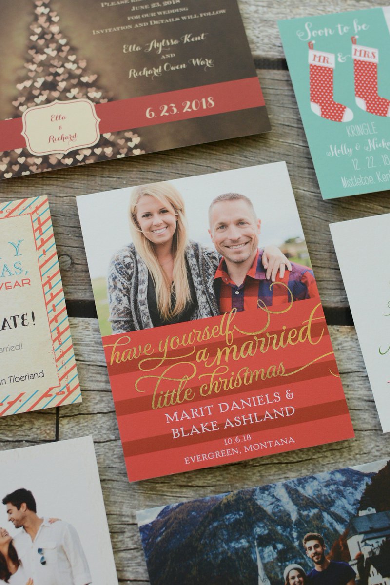DawnInvites's tweet photo. Planning a 2018 wedding? A dual holiday card save the date is the sweetest way to announce your date > https://t.co/24BefFWngD https://t.co/ZKyrmjgec5