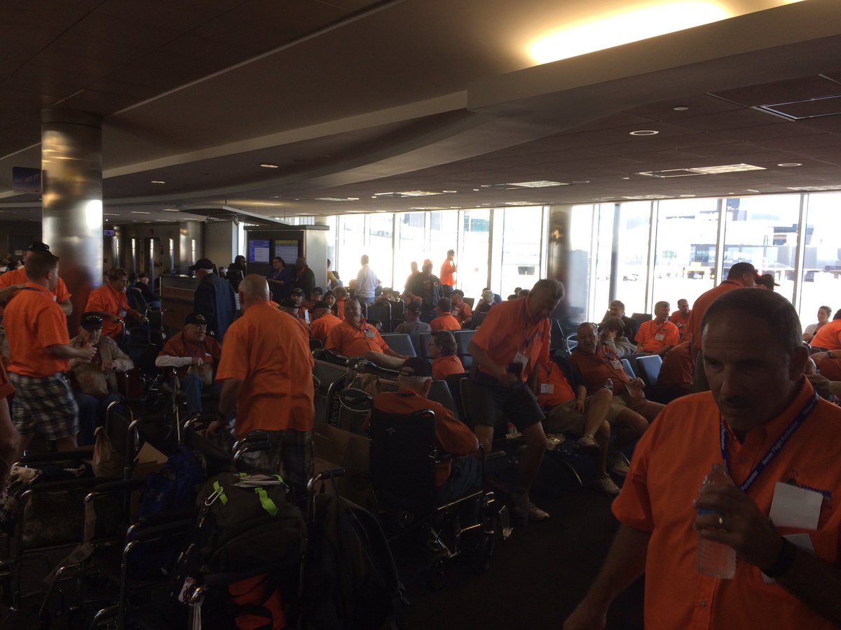 peterglennon's tweet photo. #HonorFlightRochester #Mission57 #ROC https://t.co/2xsF8oIiF8