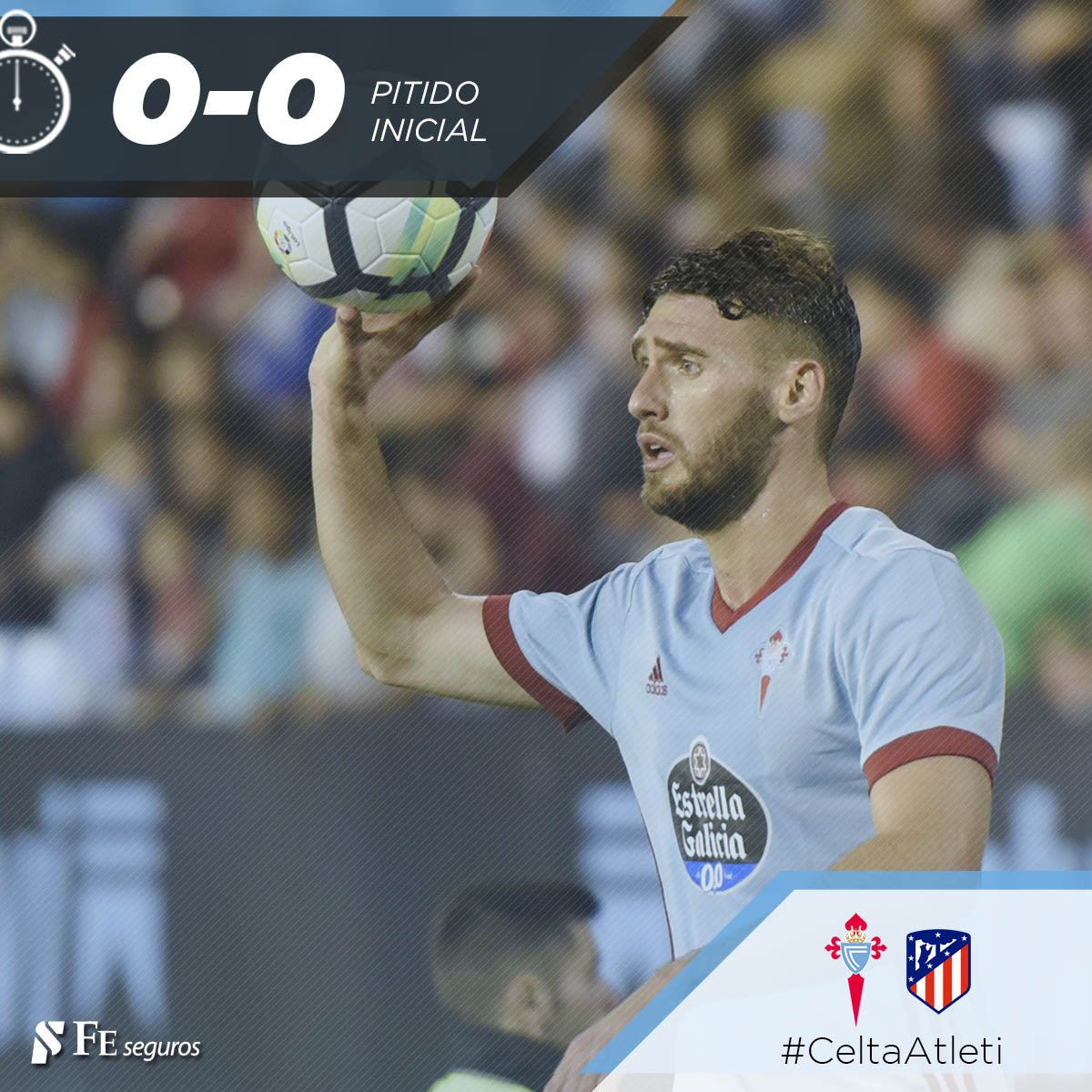 RCCelta's tweet image. ⏱️ INICIO | 0-0 | ¡Rueda el balón en Balaídos! #CeltaAtleti