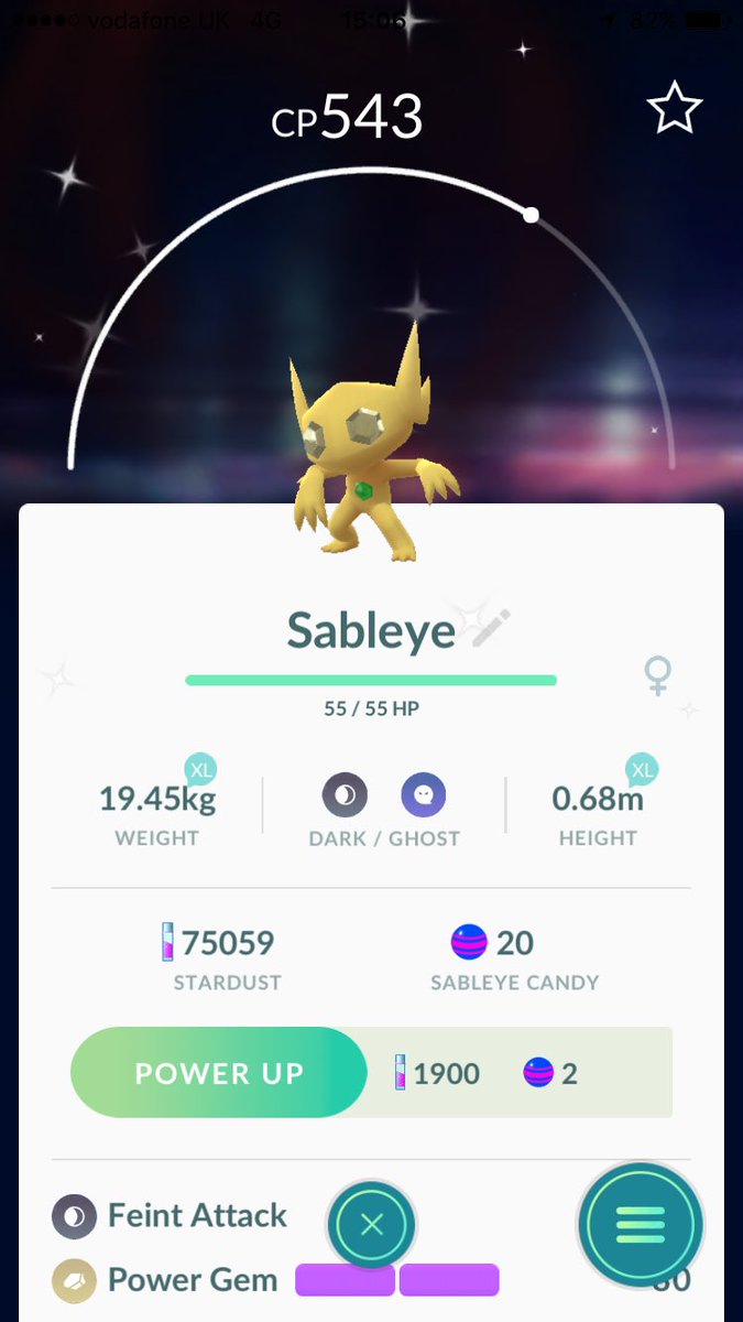 hparton1988's tweet photo. Has anyone else caught a golden Sableye? I was absolutely amazed @NianticLabs @PokemonGoApp @PokemonGoNews https://t.co/bRjusBcAer