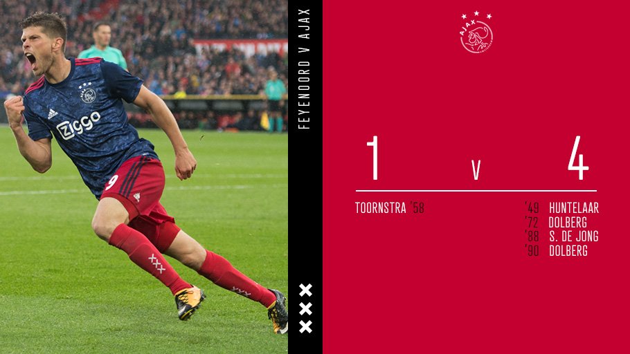 AFCAjax's tweet photo. Deze is voor jullie!
Deze is voor Amsterdam!
✖️✖️✖️

#Klassieker #feyaja https://t.co/m302sx8bdK