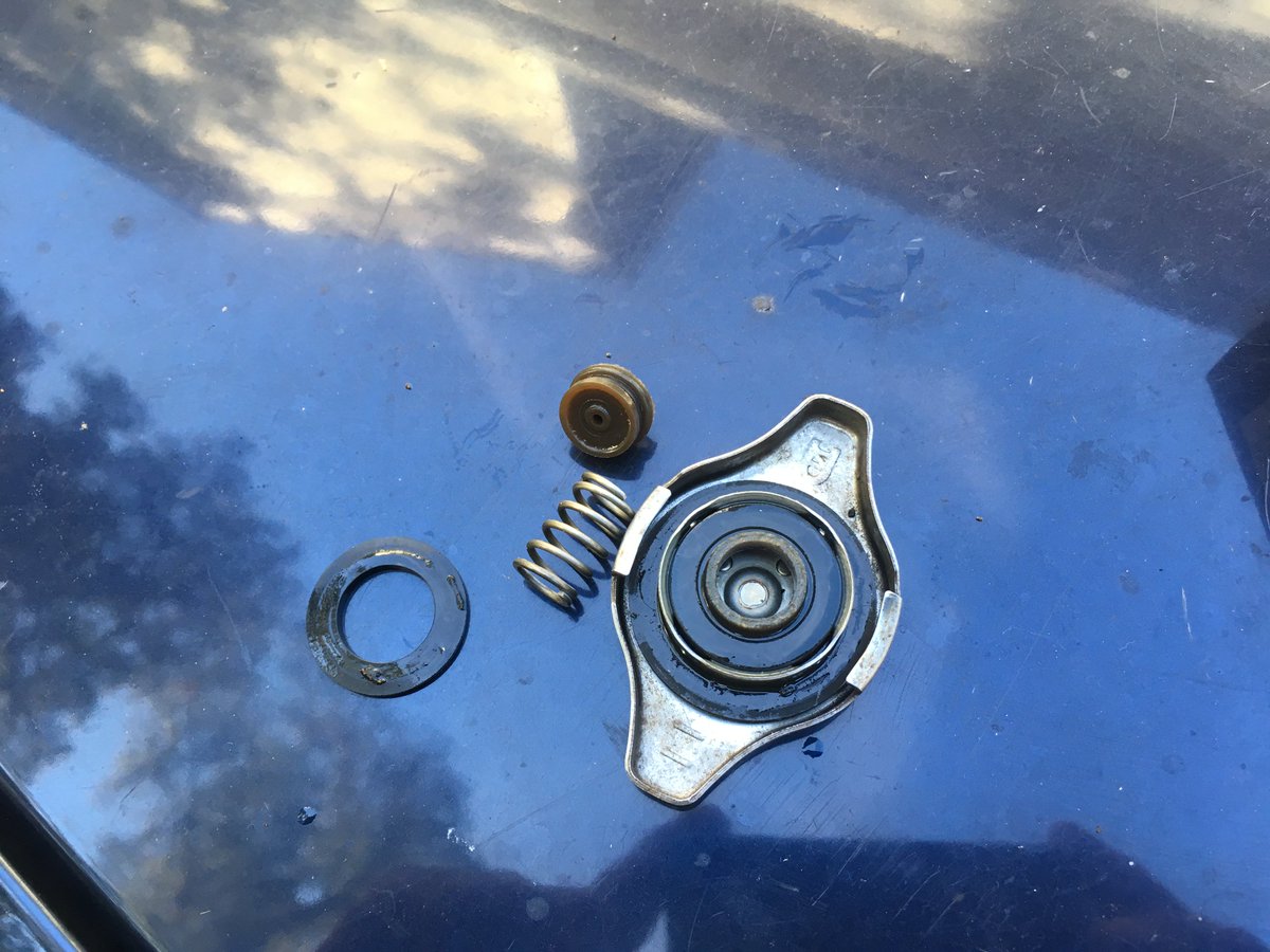 broken radiator cap