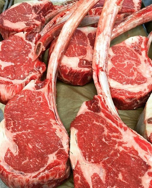 BenKP_Music's tweet photo. Some seriously big, bad tomahawk steaks at Del Posto. - Photo Credit: @delposto - . . . . #delposto... https://t.co/Qny5zxuhFh #employee https://t.co/y4BZ1aovY7