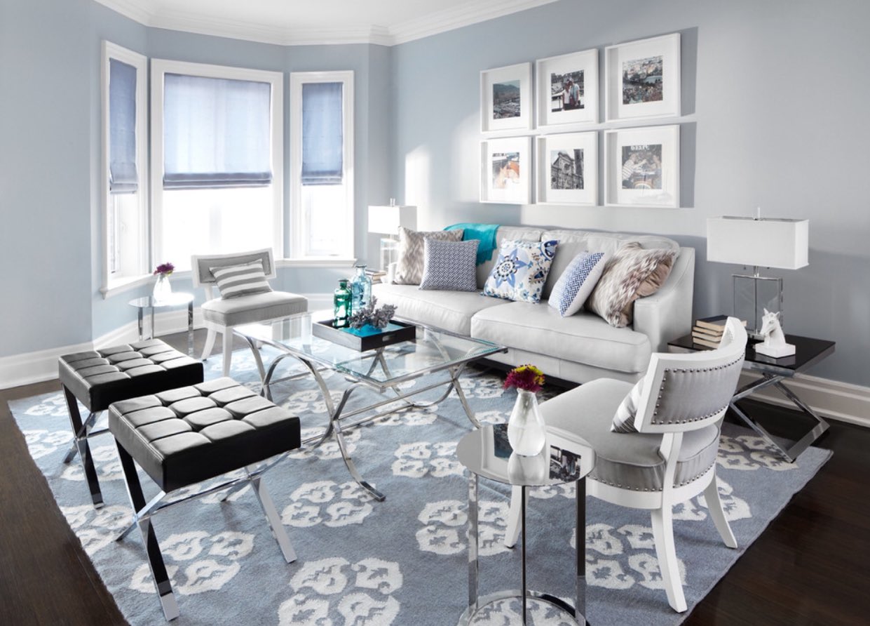 Сочетание серебристо серого цвета с другими цветами в интерьере