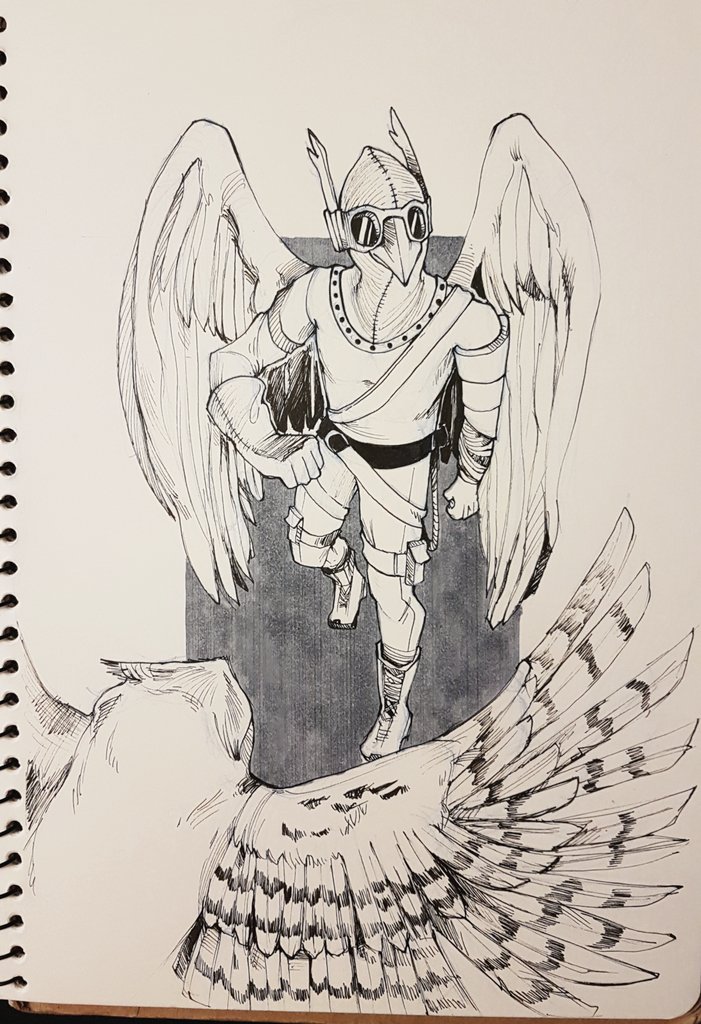 Day 22: Owl whisperer
#inktober 