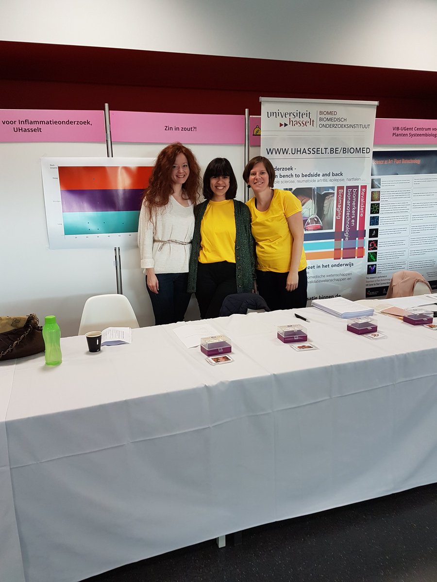 UHasselt/BIOMED/VIB weer goed bezig op de biotechdag in Gent! #zininzout