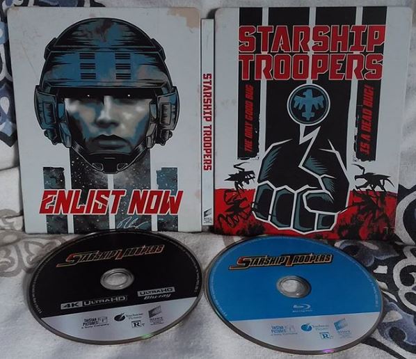 DennisK1979's tweet photo. Starship Troopers 4k #steelbook from #bestbuy - #steelbookcollector #steelbookcollection #steelbookaddict #steelbookjunkie #blutuber #4k https://t.co/yeFwN7wFm2