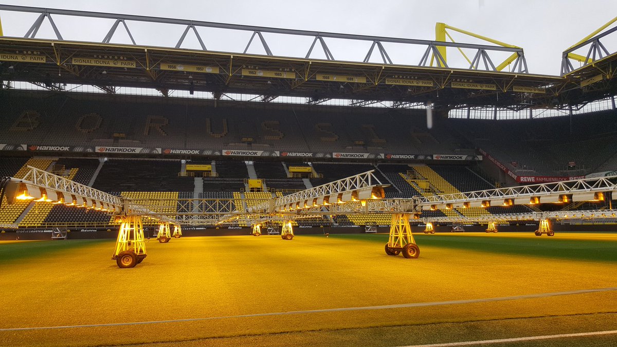 queiruga's tweet photo. #EuropeanSTEMleague Day after Spanish Burgos Team visiting Dortmund Futball Stadium https://t.co/ufvt2OSSra