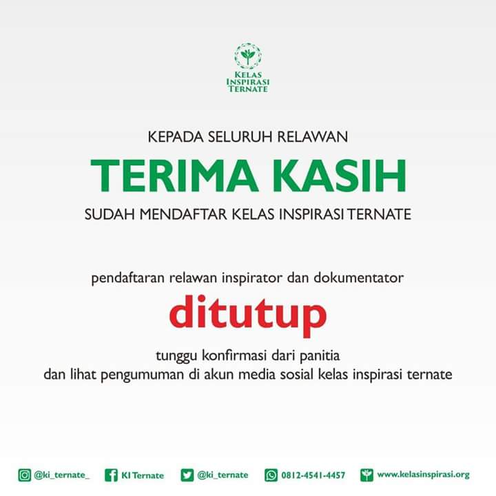 ki_ternate's tweet photo. Pantengin terus medsos kami ya gaes :) https://t.co/4irfJoc8Px