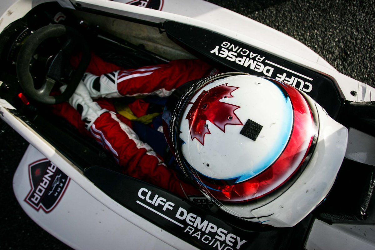 Calm, cool and collected with Ben Hurst.  On the grid ready for the semi-final.  Let's hear some cheering Canada!  Let's go racing!