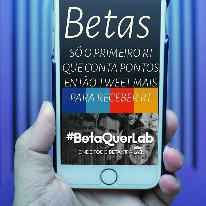marcosmontezi's tweet photo. Vamos rumo ao Beta Lab. #timbeta #timbetalab #sdv #queroserbeta Rumo a coroa !!!#TimBeta #BetaAjudaBeta #RT #REPIN https://t.co/b0r0ImqYHp