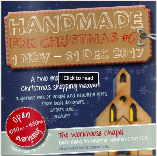 #handmadeforchristmas isn't far away now..eeekk
yumpu.com/en/document/vi… - Check out the lovely brochure...