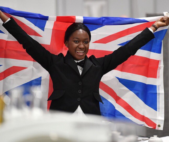 LizForkuoh's tweet photo. It's been an honour to represent my country in Restaurant Service this year. I am very proud to have achieved a Medallion of Excellence! 🇬🇧 https://t.co/8HU2hBqBdX