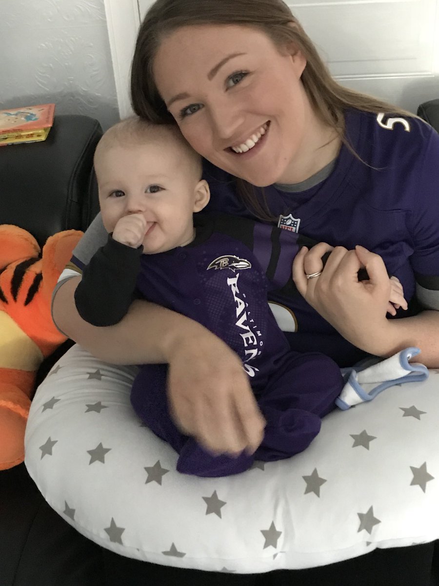 chopperthomson's tweet photo. Off to @NFLUK at Twickenham. First visit for these two @Mrs_R_Thomson and 5 month old Archie #nfluk10 https://t.co/bGPxSX18F9