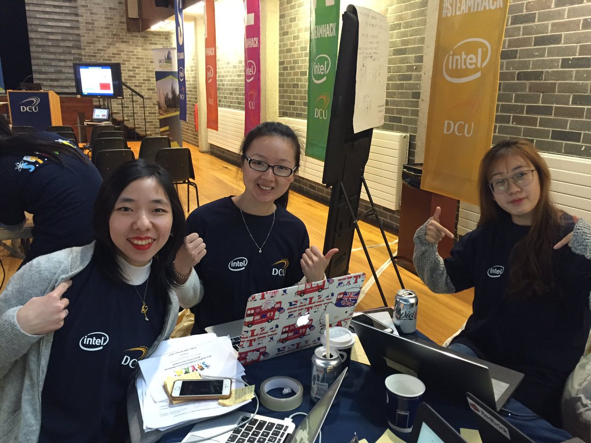 HeartBeatz8's tweet photo. Just got our #STEAMhack t-shirt and we love it! 💖 @DublinCityUni @RyanAcademy @Intel_IRL https://t.co/ydKz5KkSwd