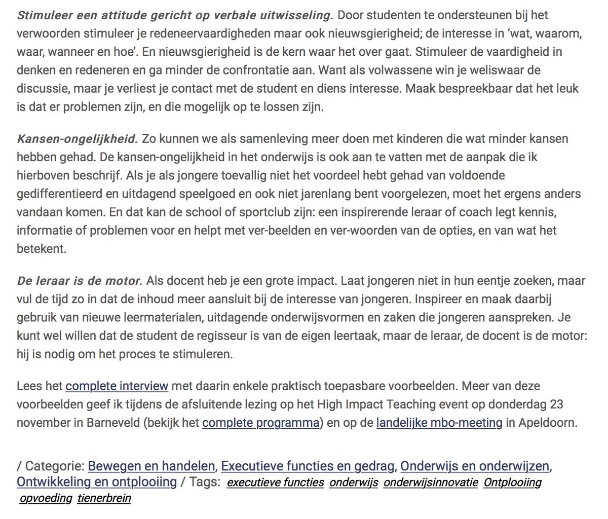JelleJolles's tweet photo. 'Leer de mbo-student ver-beelden en ver-woorden, denken &amp; redeneren' ( 23/11). https://t.co/CsubUy2y3T https://t.co/rWVLjr8OwS