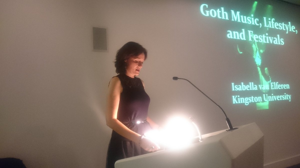 shewolfmanc's tweet photo. Next #GothictoGoth lecture is by Professor Isabella van Elferen: Goth Music, Lifestyle and Festivals https://t.co/cKIDDhvbb4