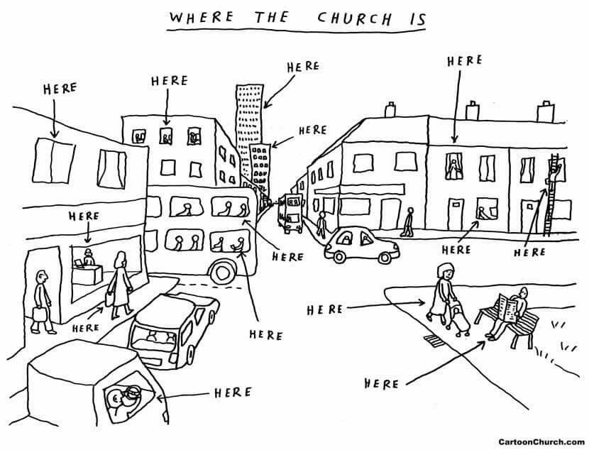 What I think of every time someone asks me where my church is.    #WhereTheChurchIs