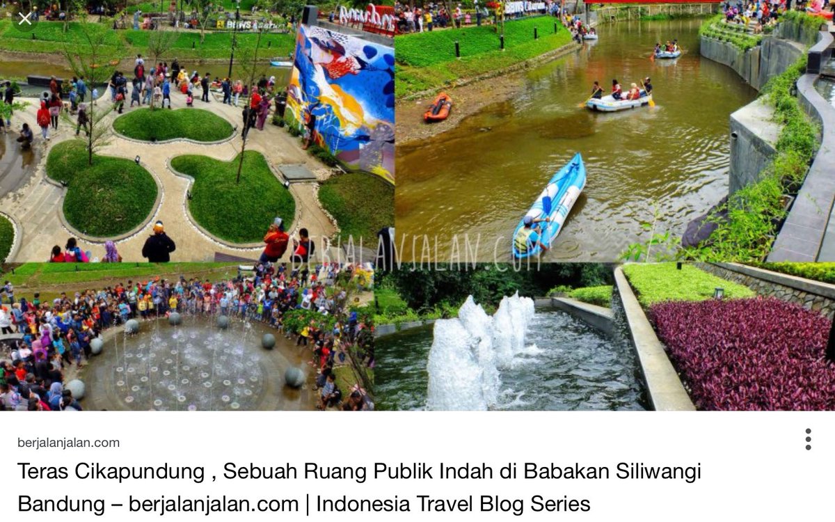 ridwankamil's tweet photo. Dulu penataan teras cikapundung (TC) jg diprotes atas nama "gak boleh". Skg TC ruang publik sejuta umat. hutan yg hilang pun bs dinikmati lg https://t.co/53Pyd0U9ca