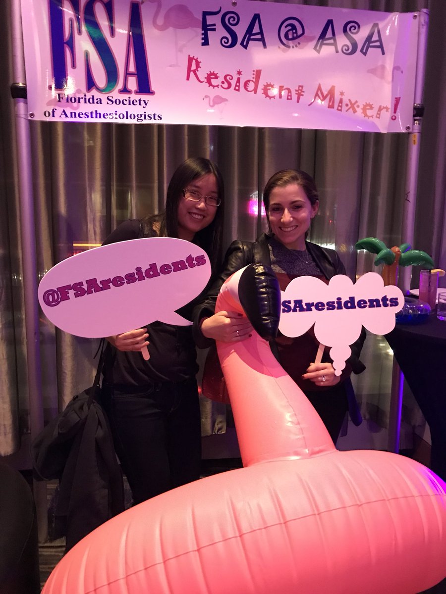 FSAresidents's tweet photo. This mixer was no snoozefest! Residents from all over Florida united for one night 🤓🙌🏻 #ANES17 #FSA17 #FLamingos https://t.co/IKWDmbmags