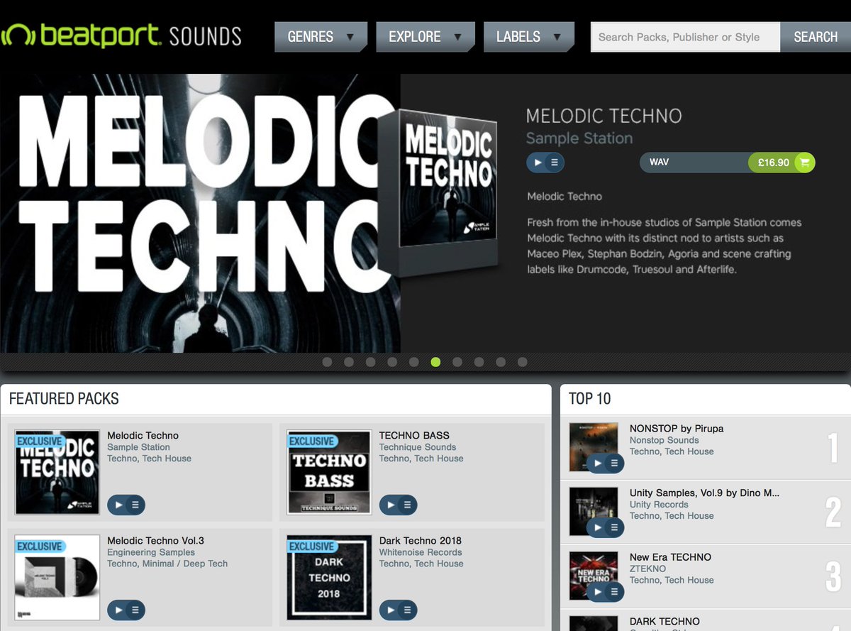 Sample_Station's tweet image. Techno Producers! Out now Melodic Techno at @beatport  in featured packs. Grab it here ow.ly/McA330g2S6T