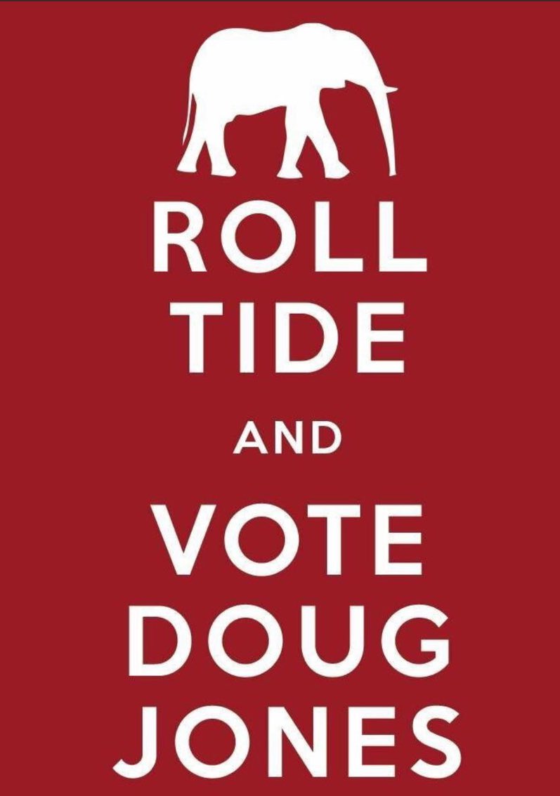 TheRedSari's tweet photo. #rollTide #BamaGameday #Bama #alabamafootball #saturdaydownsouth Vote for another winner! #DougJones2017 #DigDougDec12 #DougJonesForSenate https://t.co/2QWF2Z4dqv