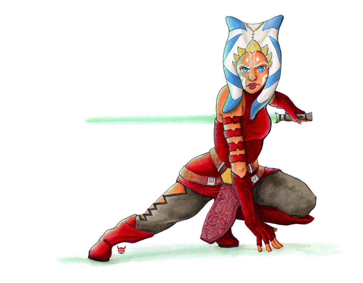 TheCreativeKay's tweet image. If I could fall in love with a CGI alien from a galaxy far far away, it would be her. 
#Inktober no02 
#HeroesOfColor #inktober2017